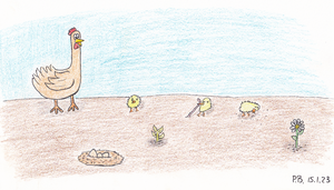 La poule et ses poussins (Jan 23, 2023)